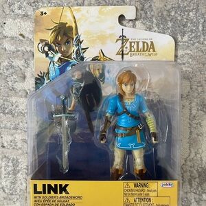 4" LINK + Soldier's Broadsword The Legend of Zelda Jakks Pacific New Sealed